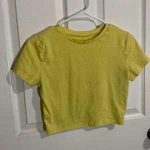 Wild Fable, Medium Cropped Yellow Tee